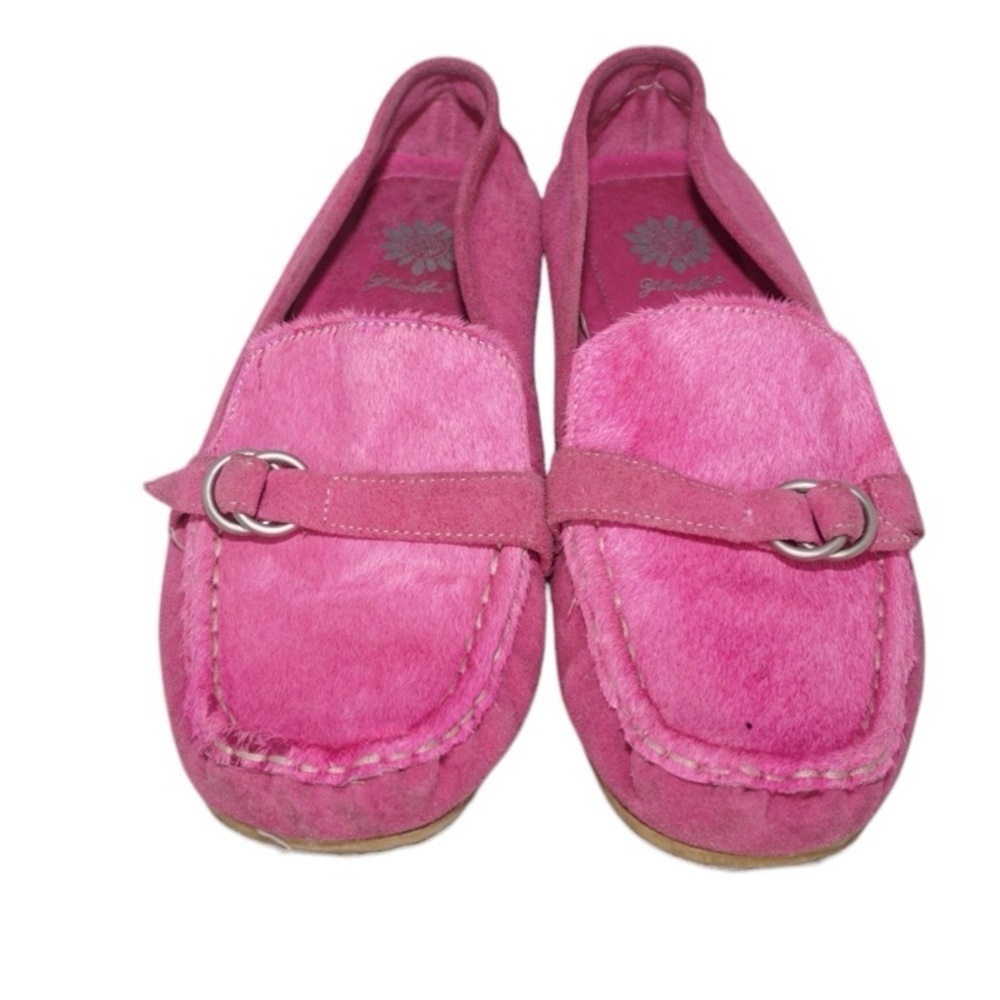 Yellowbox Pink Jamboree Pink Suede Moccasins, Size 7.5